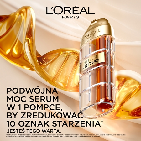 L’Oréal Paris Age Perfect Le Duo Serum dwufazowe serum odmładzające dla efektu rozjaśnienia i wygładzenia skóry