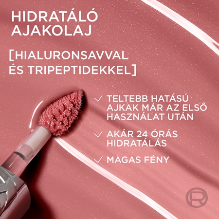 L’Oréal Paris Plump Ambition dúsító ajakfény hialuronsavval