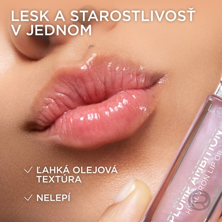 L’Oréal Paris Plump Ambition lesk na pery pre väčší objem s kyselinou hyalurónovou