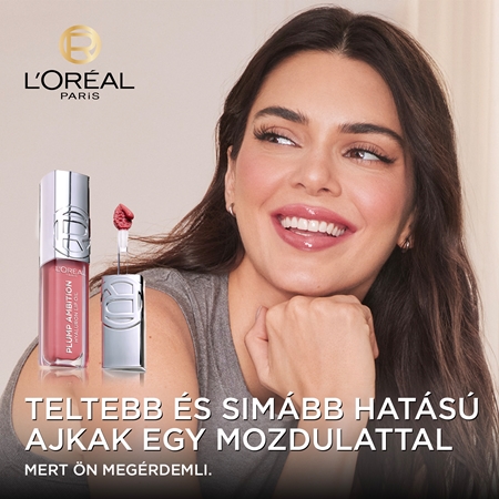 L’Oréal Paris Plump Ambition dúsító ajakfény hialuronsavval