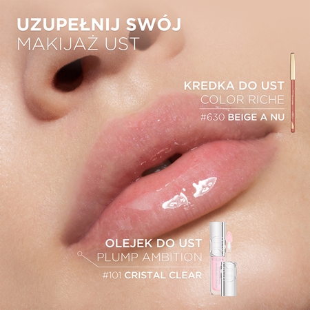 L’Oréal Paris Plump Ambition błyszczyk do ust nadający objętość z kwasem hialuronowym