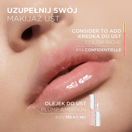 L’Oréal Paris Plump Ambition błyszczyk do ust nadający objętość z kwasem hialuronowym
