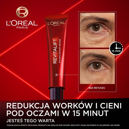 L’Oréal Paris Revitalift Laser Eye Bag Instant Eraser Reduktor cieni i "worków" do odmładzania skóry