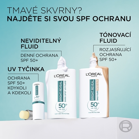 L’Oréal Paris Bright Reveal tyčinka s UV faktorem