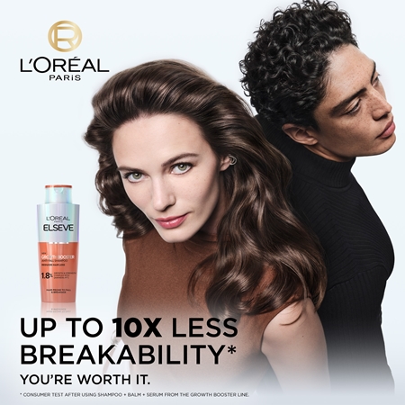 L’Oréal Paris Elvive Growth Booster shampoo rinforzante anti-caduta dei capelli