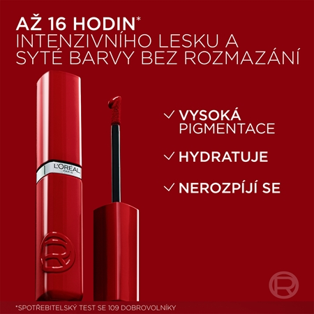 L’Oréal Paris Infaillible dlouhotrvající tekutá rtěnka dodávající hydrataci a lesk