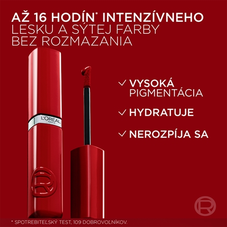 L’Oréal Paris Infaillible dlhotrvajúci tekutý rúž dodávajúci hydratáciu a lesk
