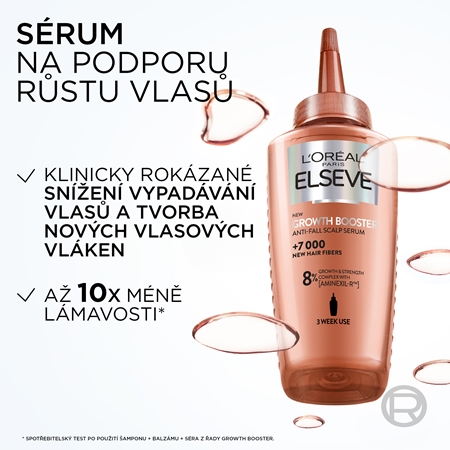 L’Oréal Paris Elseve Growth Booster posilující a regenerační vlasové sérum proti vypadávání vlasů