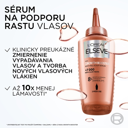 L’Oréal Paris Elseve Growth Booster posilňujúce a regeneračné vlasové sérum proti vypadávaniu vlasov