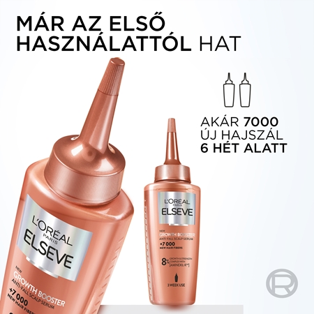 L’Oréal Paris Elseve Growth Booster erősítő és regeneráló hajszérum hajhullás ellen