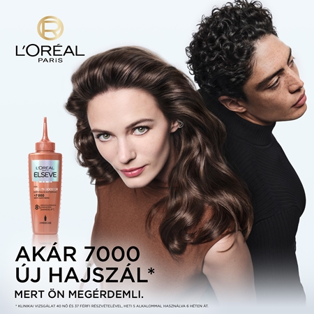 L’Oréal Paris Elseve Growth Booster erősítő és regeneráló hajszérum hajhullás ellen
