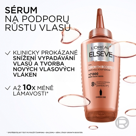 L’Oréal Paris Elseve Growth Booster posilující a regenerační vlasové sérum proti vypadávání vlasů