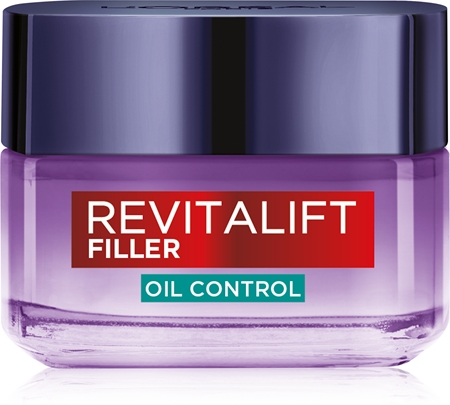 L’Oréal Paris Revitalift Filler Oil Control crema de fata zi pentru ten gras și mixt