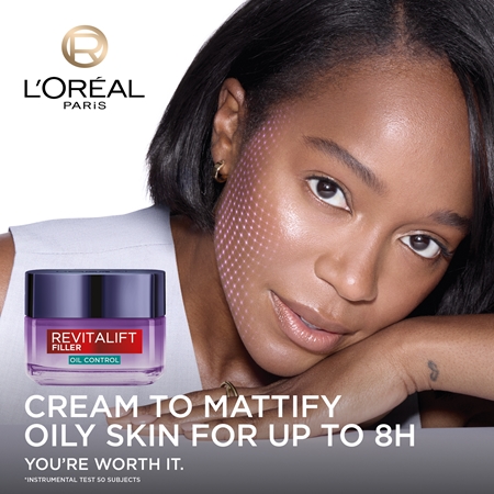L’Oréal Paris Revitalift Filler Oil Control hloubkově hydratační krém pro mastnou a smíšenou pleť