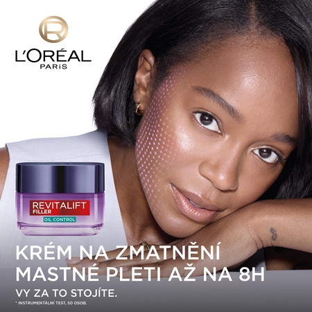 L’Oréal Paris Revitalift Filler Oil Control hloubkově hydratační krém pro mastnou a smíšenou pleť