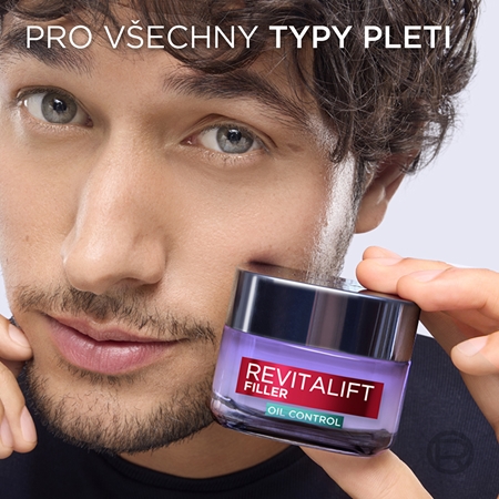 L’Oréal Paris Revitalift Filler Oil Control hloubkově hydratační krém pro mastnou a smíšenou pleť
