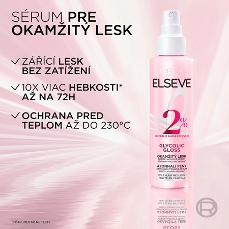 L’Oréal Paris Elseve Glycolic Gloss bezoplachové sérum pre lesk