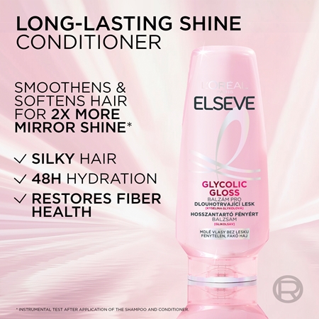 L’Oréal Paris Elseve Glycolic Gloss Haarbalsem voor Glans