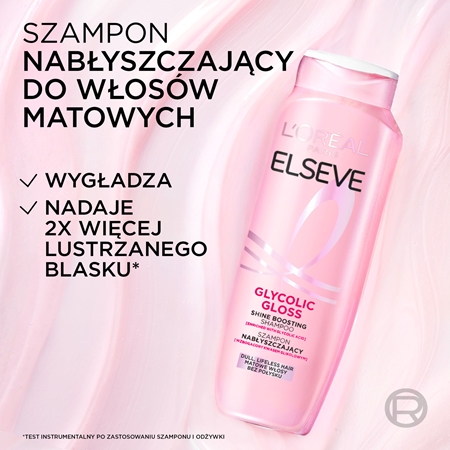 L’Oréal Paris Elseve Glycolic Gloss szampon do nabłyszczenia