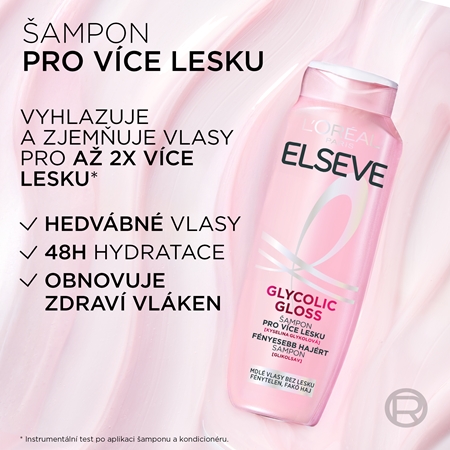 L’Oréal Paris Elseve Glycolic Gloss šampon pro lesk