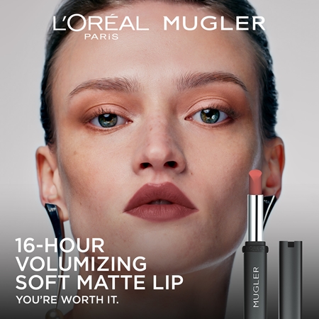 L’Oréal Paris x Mugler ημι-ματ κραγιών με ενυδατικό αποτέλεσμα