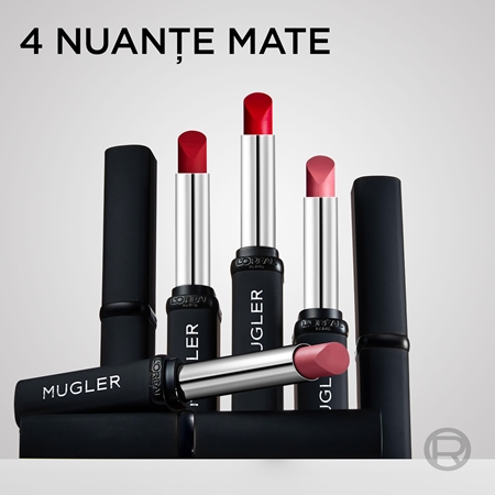 L’Oréal Paris x Mugler ruj semi-mat cu efect de hidratare