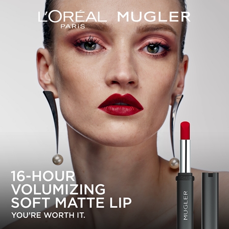 L’Oréal Paris x Mugler ημι-ματ κραγιών με ενυδατικό αποτέλεσμα
