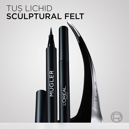 L’Oréal Paris x Mugler contur de precizie, rezistent la apă tip cariocă