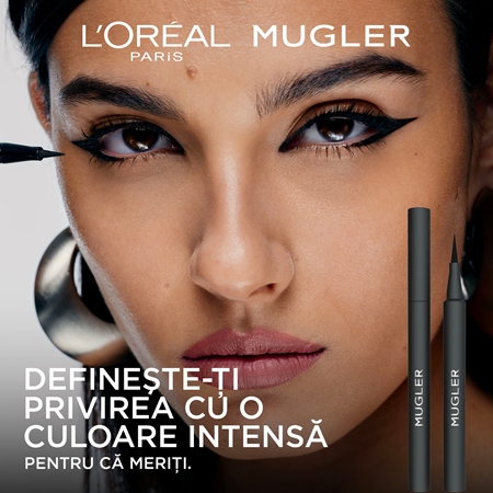 L’Oréal Paris x Mugler contur de precizie, rezistent la apă tip cariocă