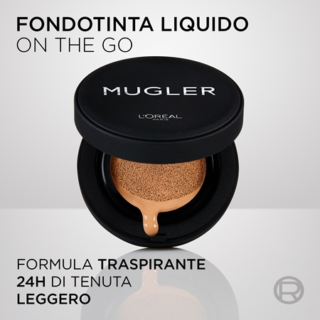 L’Oréal Paris x Mugler fondotinta compatto lunga tenuta per una copertura completa