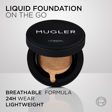 L’Oréal Paris x Mugler base compacta de longa duração para cobertura total
