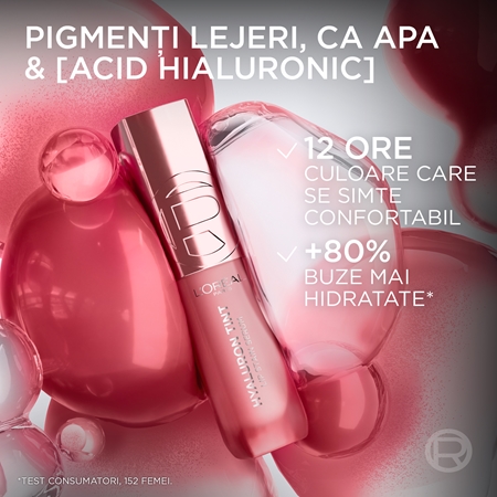 L’Oréal Paris Hyaluron Tint Lip Stain Serum ruj de buze lichid cu efect de hidratare
