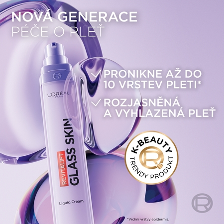 L’Oréal Paris Revitalift Filler Glass Skin intenzivní vyživující krém na vodní bázi