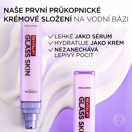 L’Oréal Paris Revitalift Filler Glass Skin intenzivní vyživující krém na vodní bázi