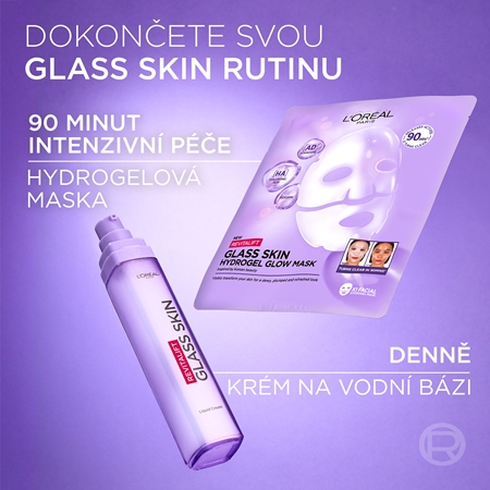 L’Oréal Paris Revitalift Filler Glass Skin intenzivní vyživující krém na vodní bázi