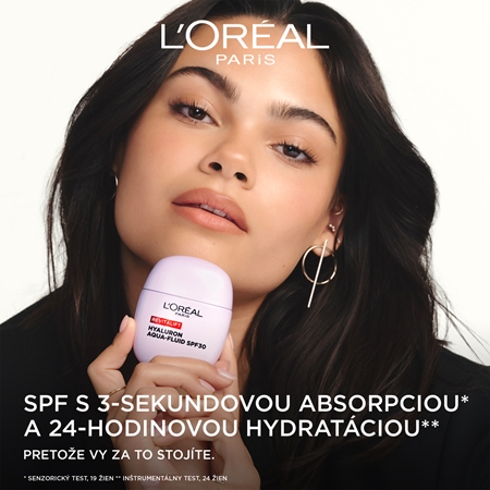 L’Oréal Paris Revitalift Hyaluron Aqua-Fluid ľahký ochranný fluid SPF 30
