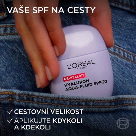 L’Oréal Paris Revitalift Hyaluron Aqua-Fluid lehký ochranný fluid SPF 30