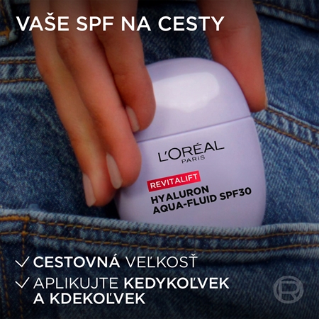 L’Oréal Paris Revitalift Hyaluron Aqua-Fluid ľahký ochranný fluid SPF 30