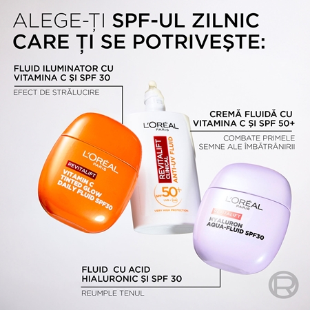 L’Oréal Paris Revitalift Hyaluron Aqua-Fluid fluid protecție SPF 30
