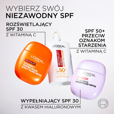 L’Oréal Paris Revitalift Vitamin C lekki fluid ochronny SPF 30