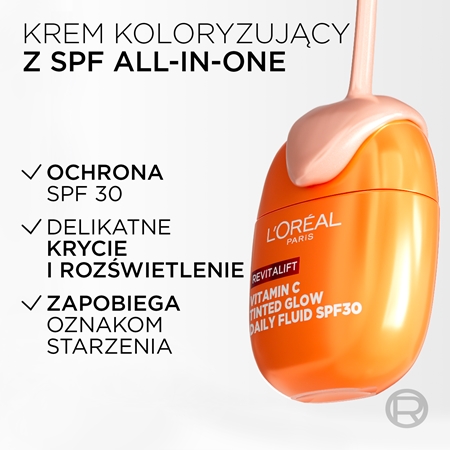L’Oréal Paris Revitalift Vitamin C lekki fluid ochronny SPF 30