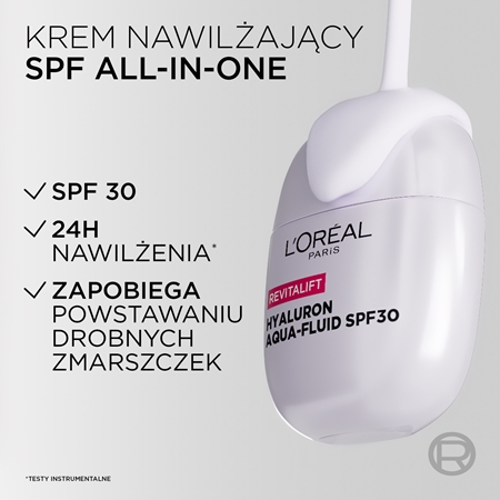L’Oréal Paris Revitalift Hyaluron Aqua-Fluid lekki fluid ochronny SPF 30