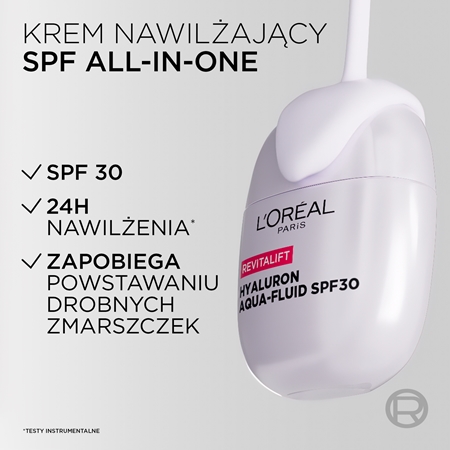 L’Oréal Paris Revitalift Hyaluron Aqua-Fluid lekki fluid ochronny SPF 30