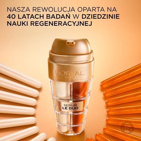 L’Oréal Paris Age Perfect Le Duo Serum dwufazowe serum odmładzające dla efektu rozjaśnienia i wygładzenia skóry