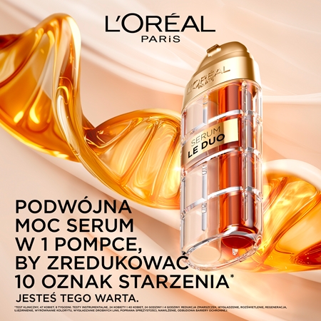 L’Oréal Paris Age Perfect Le Duo Serum dwufazowe serum odmładzające dla efektu rozjaśnienia i wygładzenia skóry