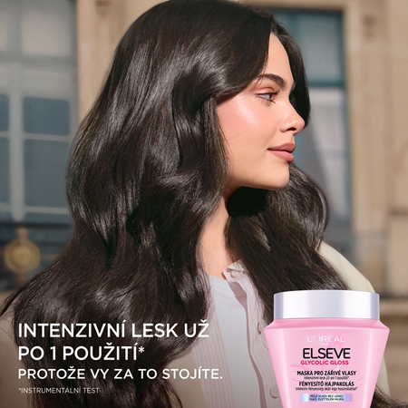 L’Oréal Paris Elseve Glycolic Gloss maska na vlasy pro zářivý lesk