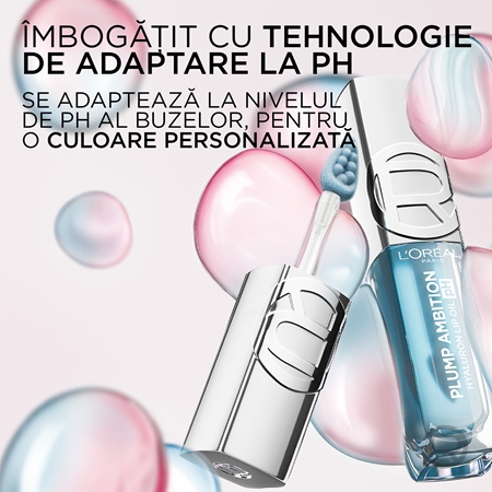L’Oréal Paris Plump Ambition PH ulei luciu de buze reacționează la pH
