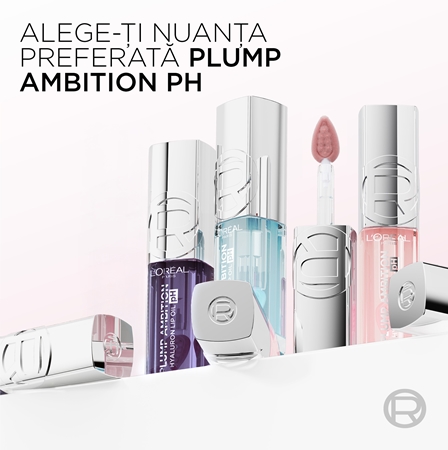 L’Oréal Paris Plump Ambition PH ulei luciu de buze reacționează la pH