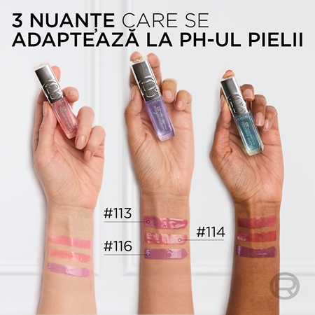 L’Oréal Paris Plump Ambition PH ulei luciu de buze reacționează la pH