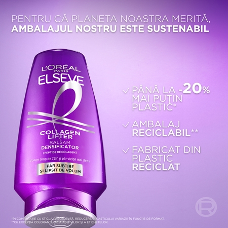 L’Oréal Paris Elseve Collagen Lifter balsam pentru volum și rezistanță